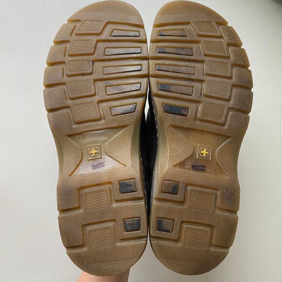 Vintage Dr. Martens Brown Pebbled Leather Split Toe Lace Up Oxfords Round Toe 13 main image 7